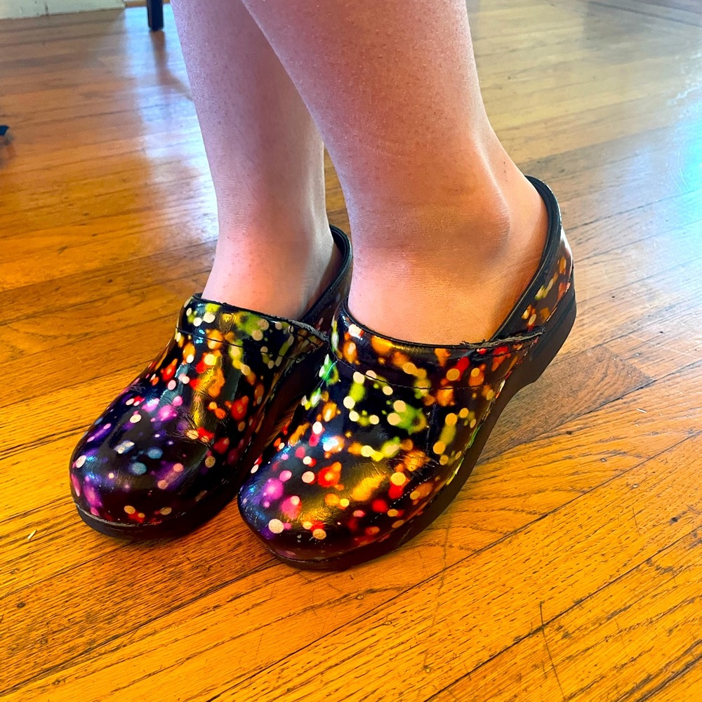 Dansko colorful clogs